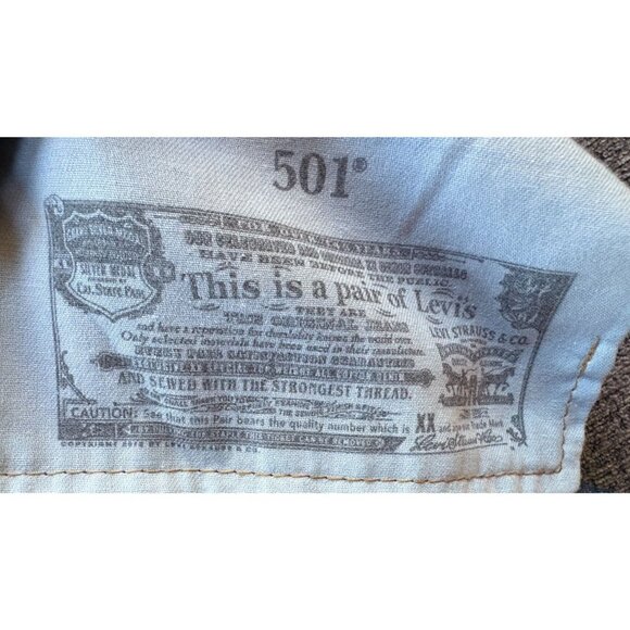 Levis Strauss & Co. 501 button Fly Mens Jeans W38 L32 Blue Denim Vintage Classic - Picture 7 of 10